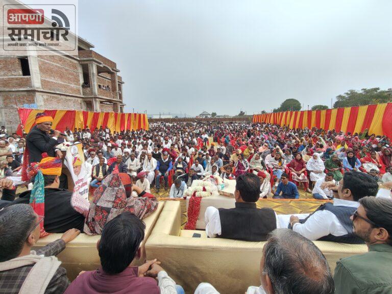 बेगूं में कांग्रेस का मनरेगा बचाओ संग्राम अभियान को लेकर जनआंदोलन ।