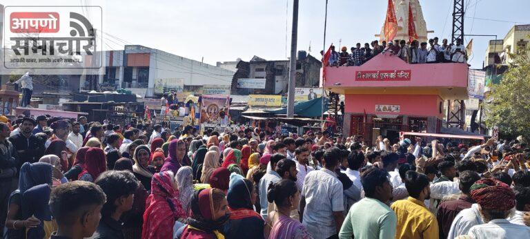 बेगूं में भगवान देवनारायण जयंती पर निकला भव्य जुलूस।